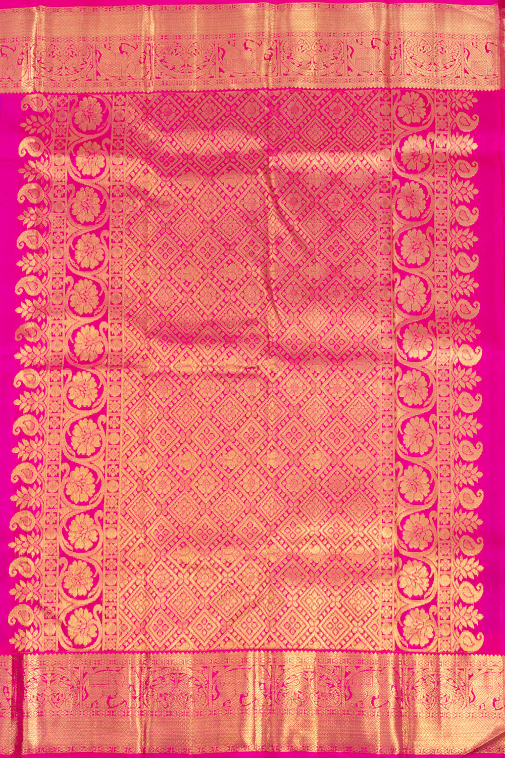 Purple Korvai Bridal Kanjivaram Silk Saree 10072746