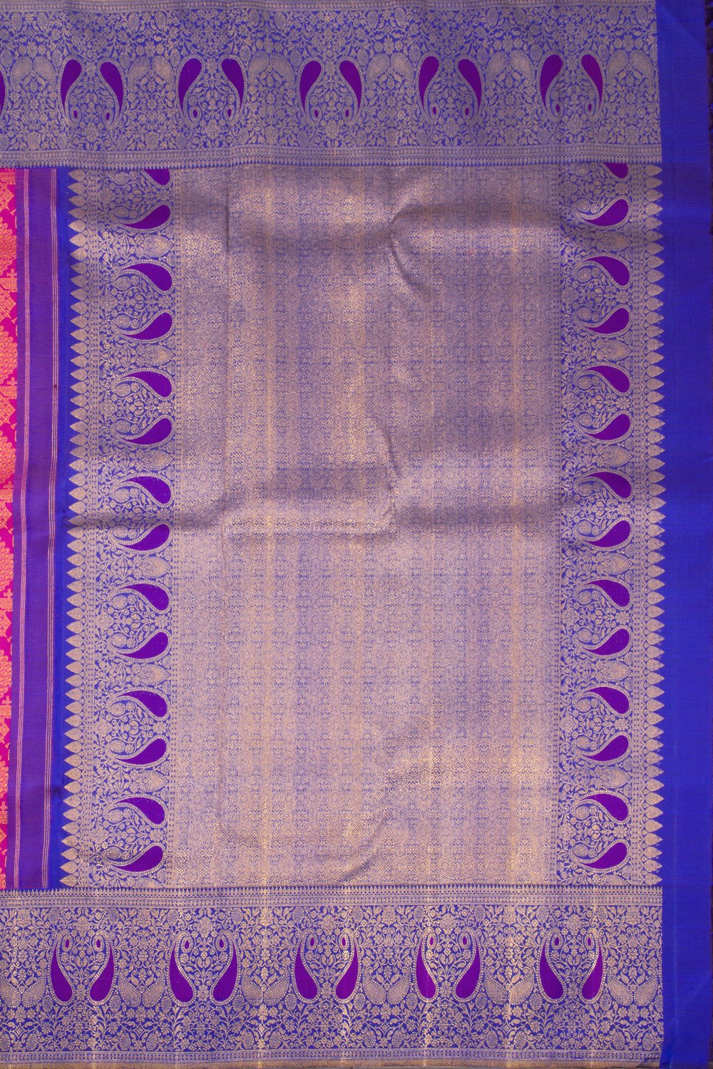 Pink Korvai Bridal Kanjivaram Silk Saree 10072757