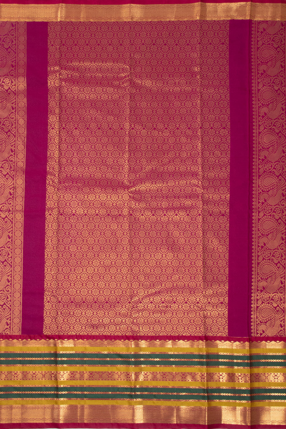 Brown Kanjivaram Silk Saree with Contrast Pallu 10073869