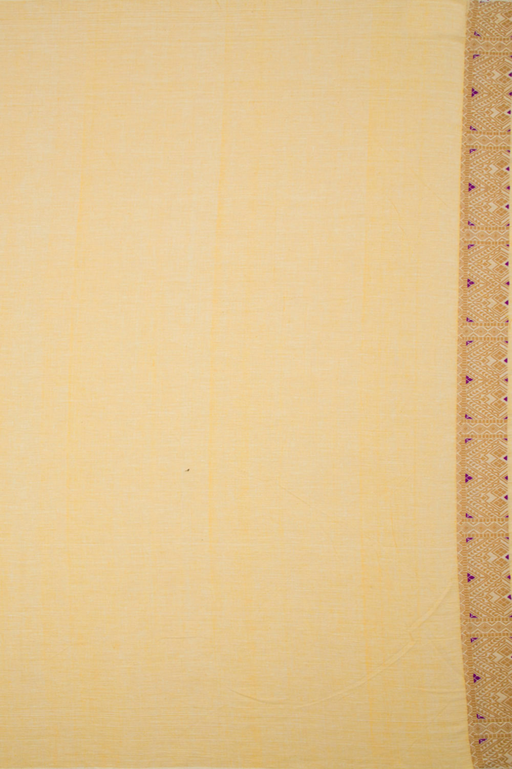 Sunset Yellow Handloom Assam Cotton Saree 10062511