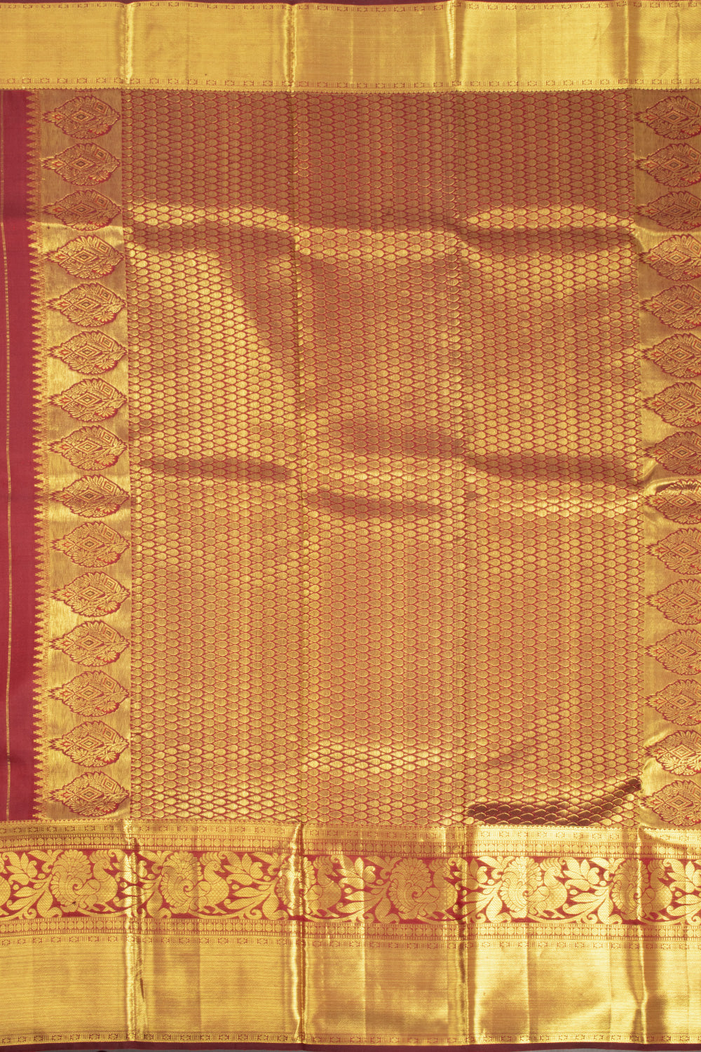 Brown Kanchipuram Pure Zari Silk Saree 10072869