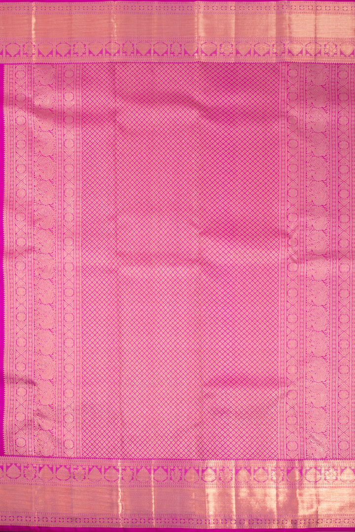 Pink Handloom Kanchipuram Pure Zari Saree 10072880