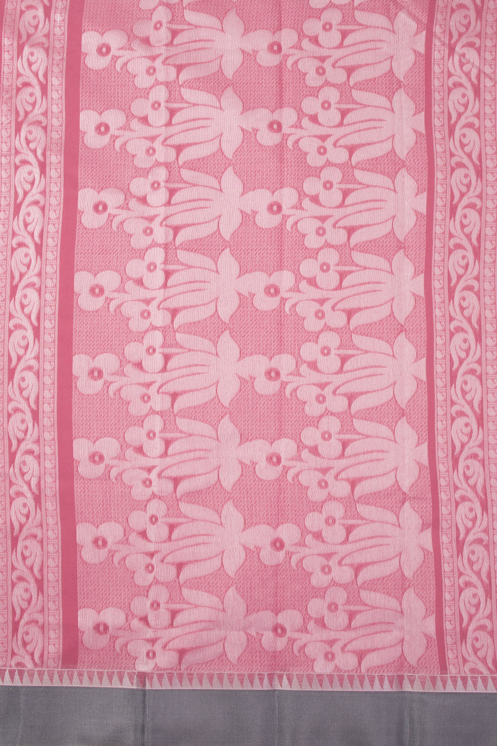 Pink South Silk Cotton Saree 10073591