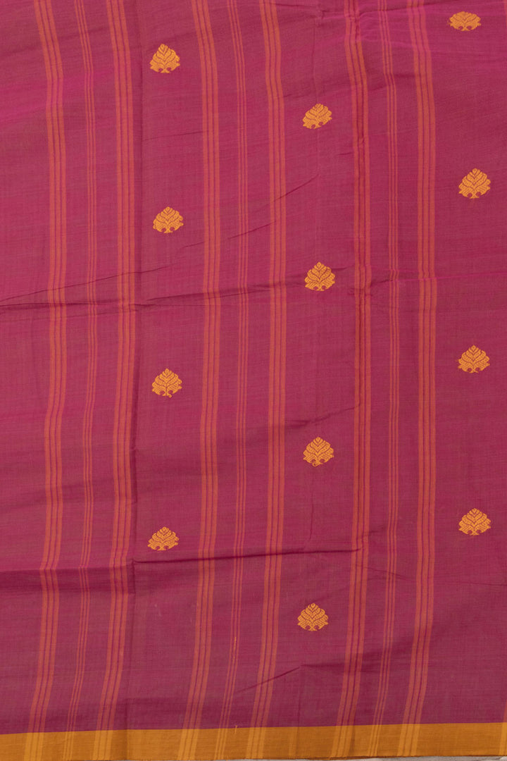 Pink Handloom Chettinad Cotton Saree 10072567