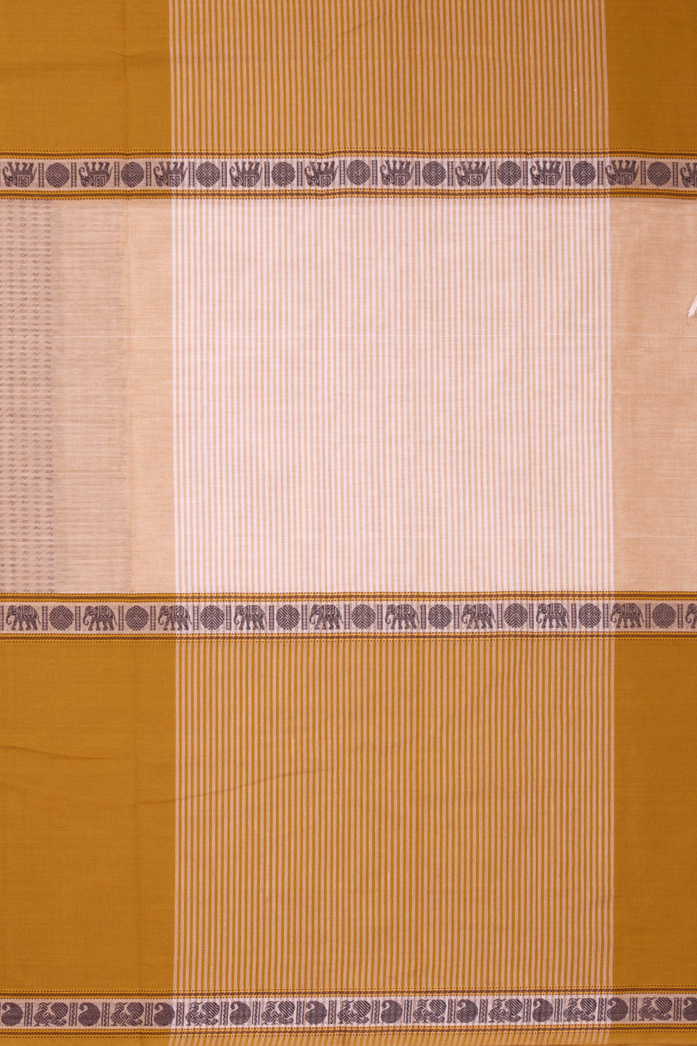 Brown Handloom Chettinad Cotton Saree 10072617