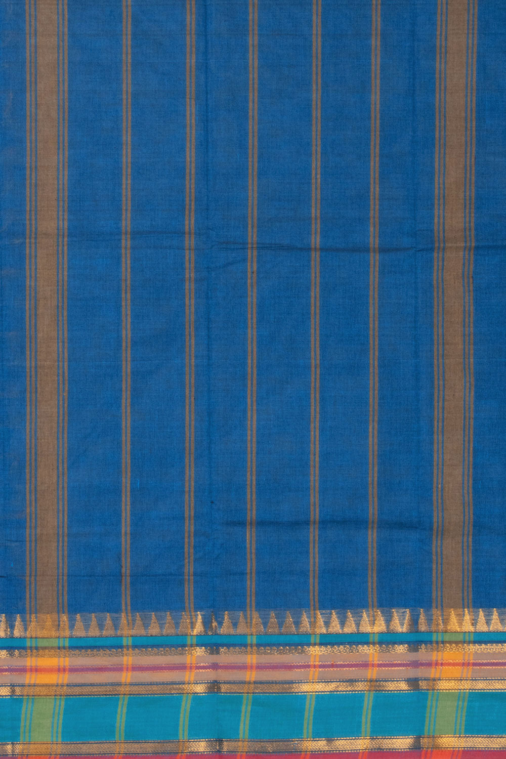 Blue Handloom Chettinad Cotton Saree 10072625