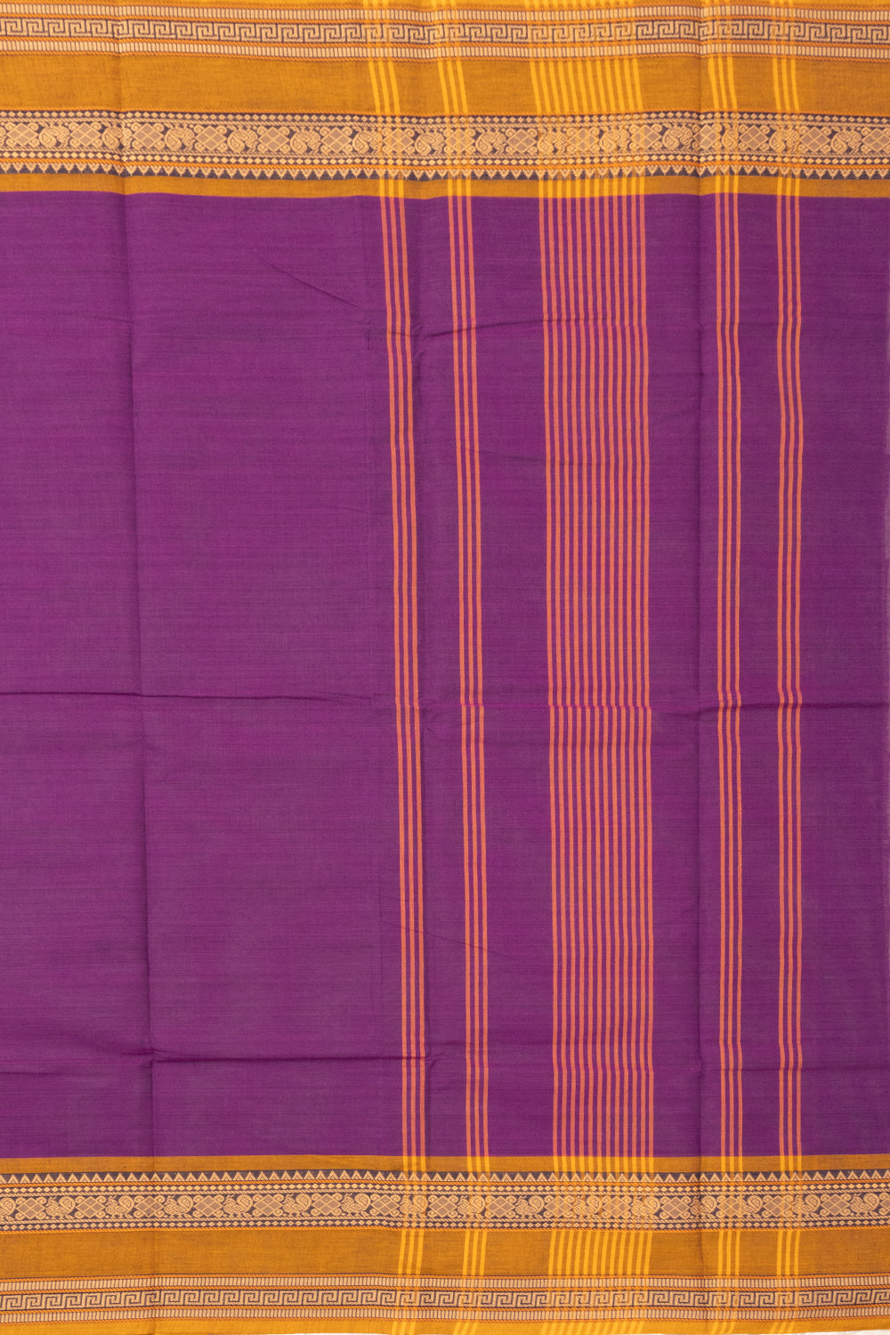 Purple Handloom Chettinad Cotton Saree 10072704