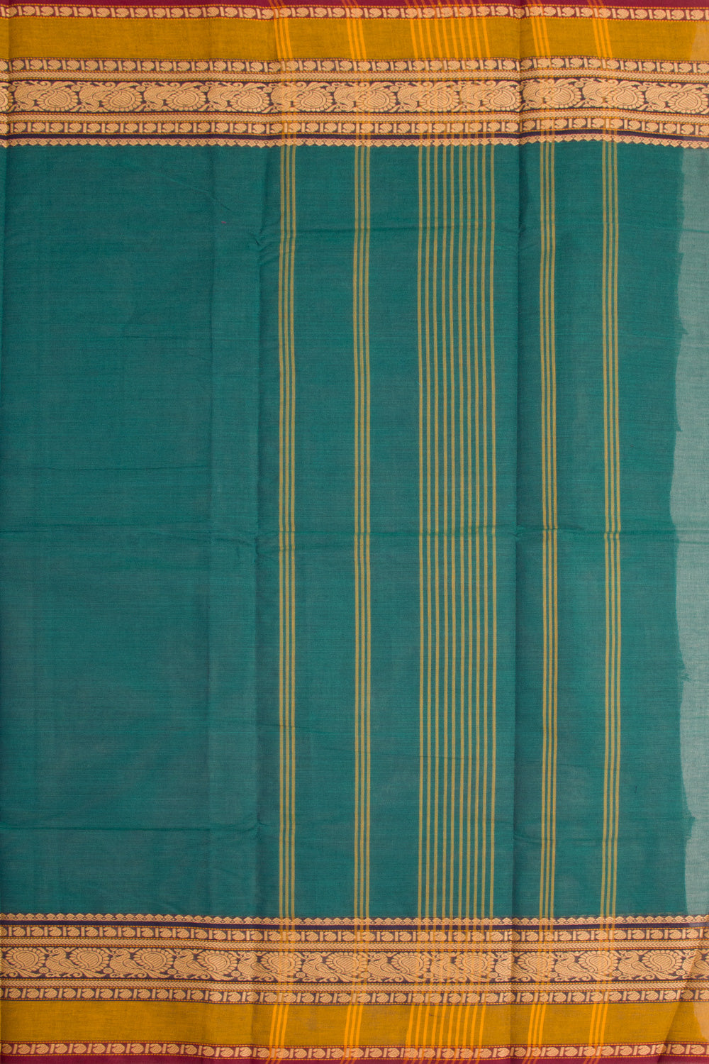 Green Handloom Chettinad Cotton Saree 10072707