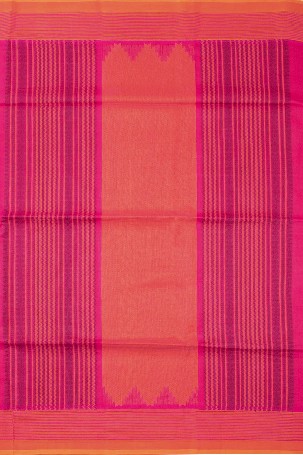 Pink Handloom Kanchi Silk Cotton Saree 10073553