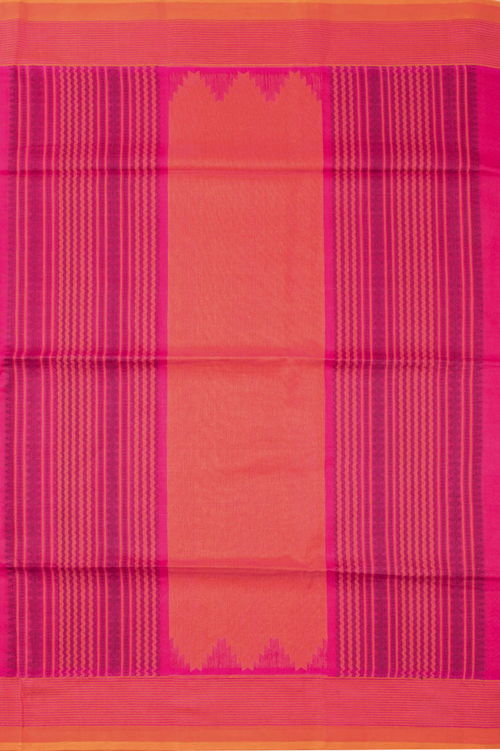 Pink Handloom Kanchi Silk Cotton Saree 10073553