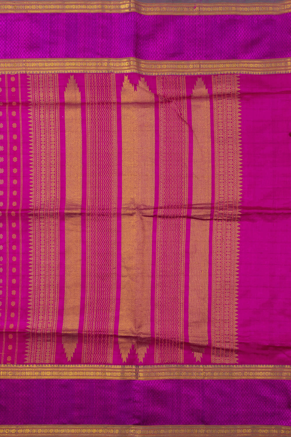 Magenta Handloom Kanchi Silk Cotton Saree 10073561