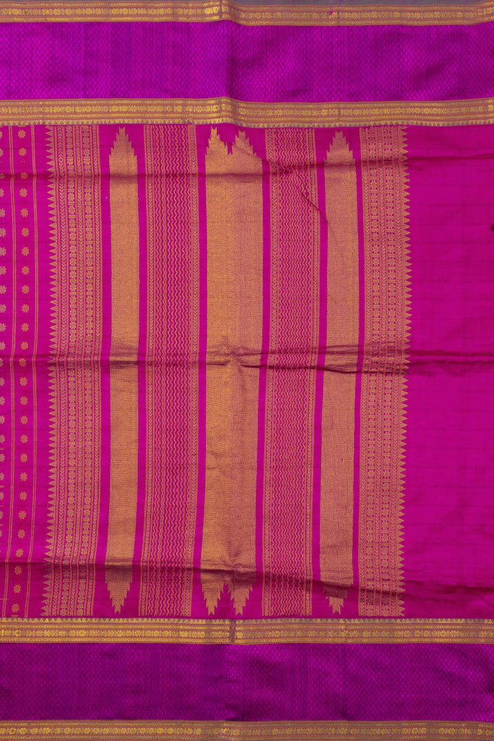 Magenta Handloom Kanchi Silk Cotton Saree 10073561