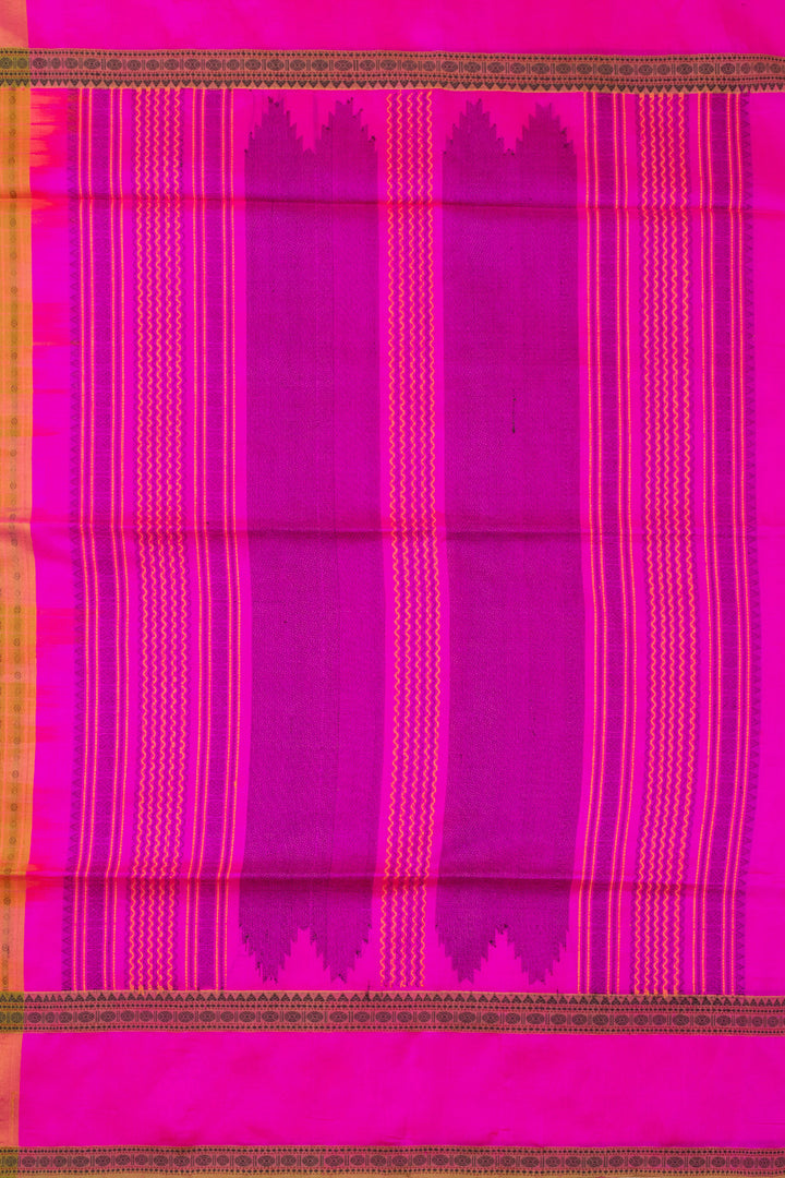 Magenta Handloom Kanchi Silk Cotton Saree 10073571