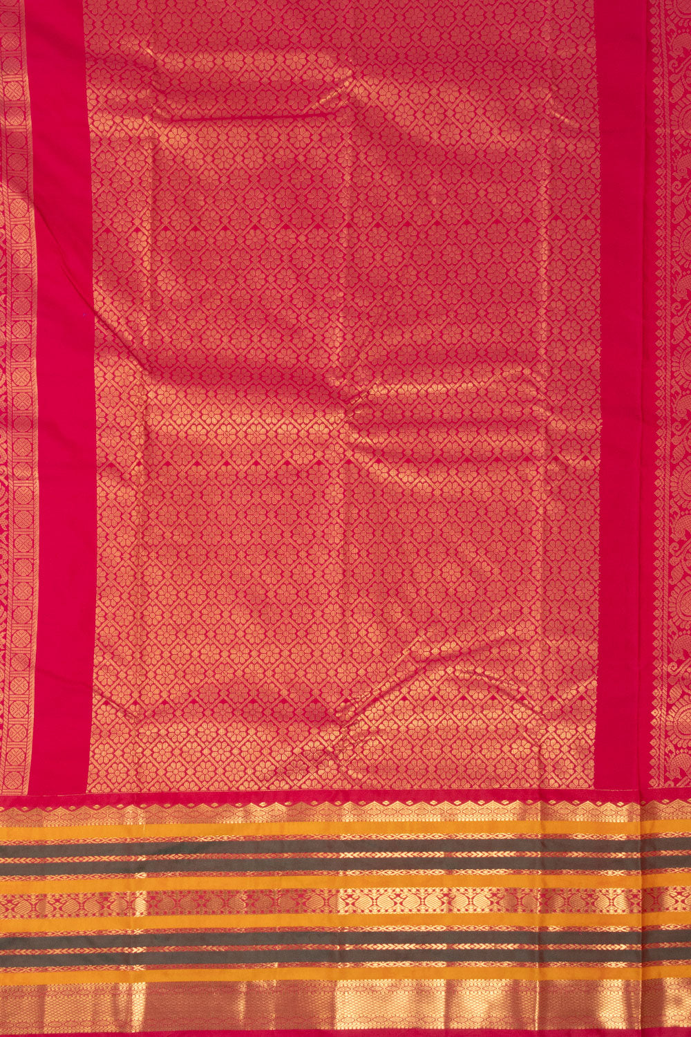 Dual Tone Brown Kanjivaram Silk Saree with Contrast Pallu 10073870