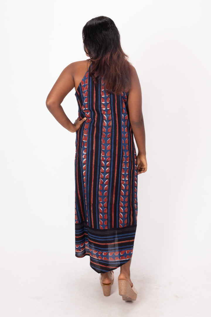 Black Handcrafted Cotton Dress 10071224