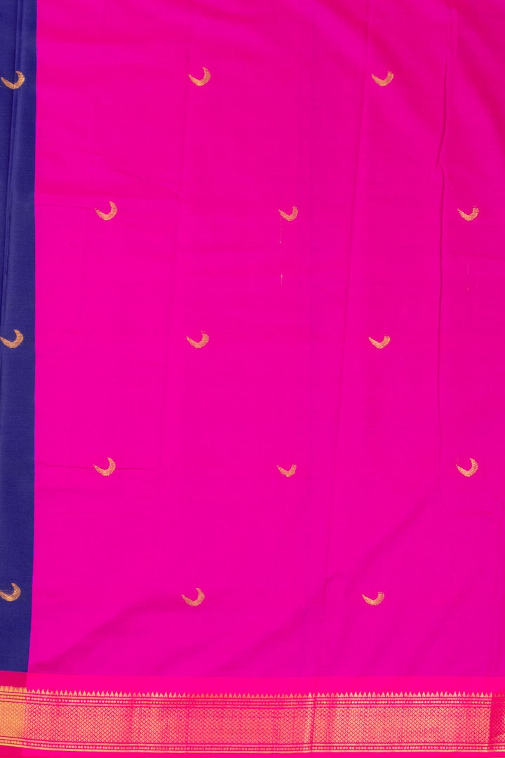 Blue Handloom Chandrakon Paithani Silk Saree 10073629