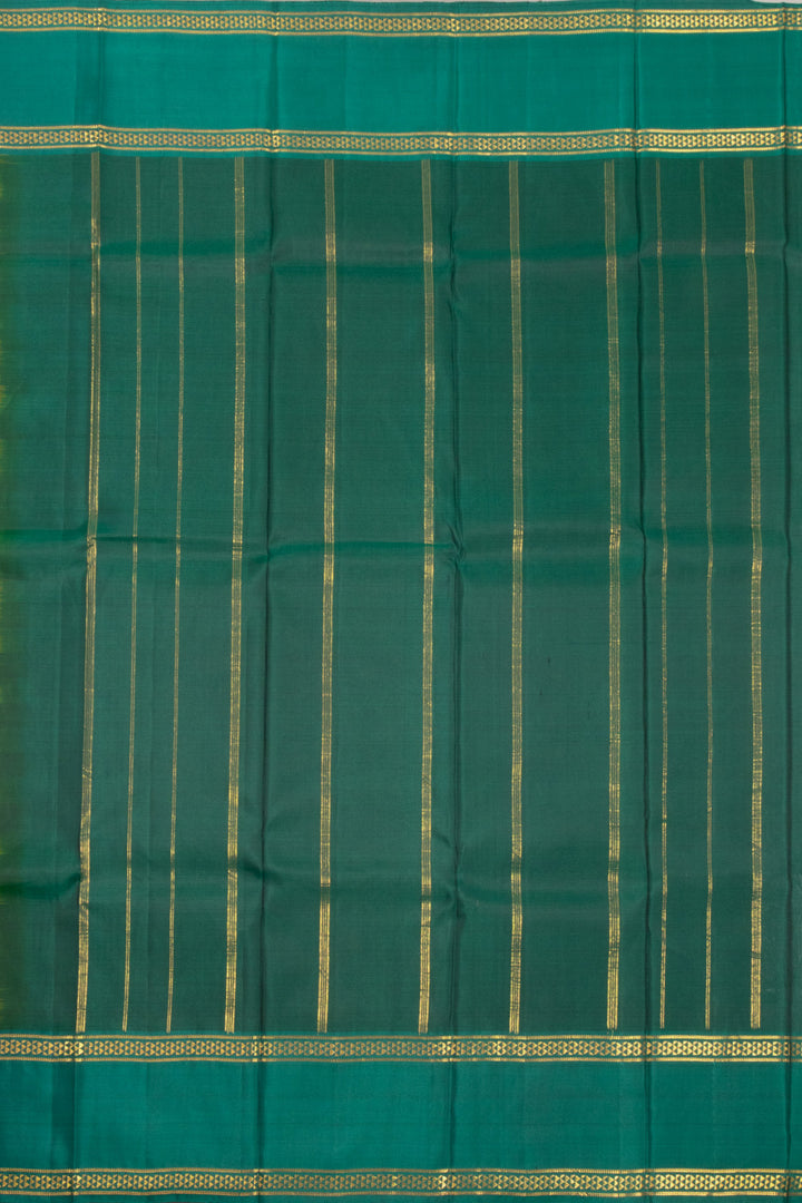 Green Handloom Pure Silk Kanjivaram Saree 10072816