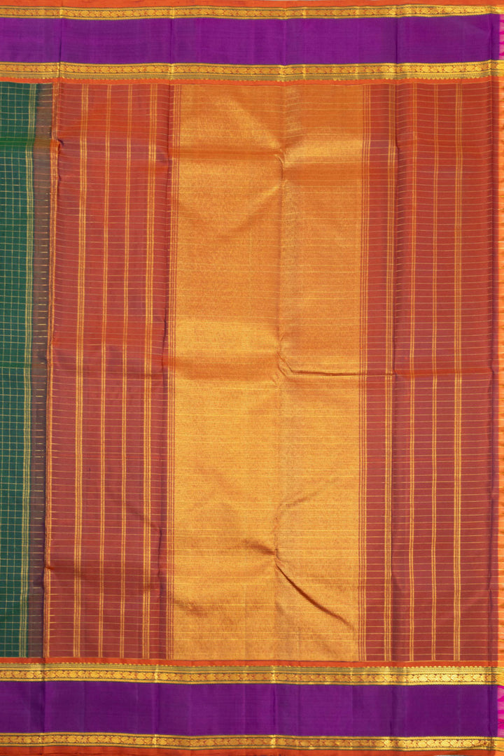 Green Handloom Kanjivaram Pure Silk Saree 10072833