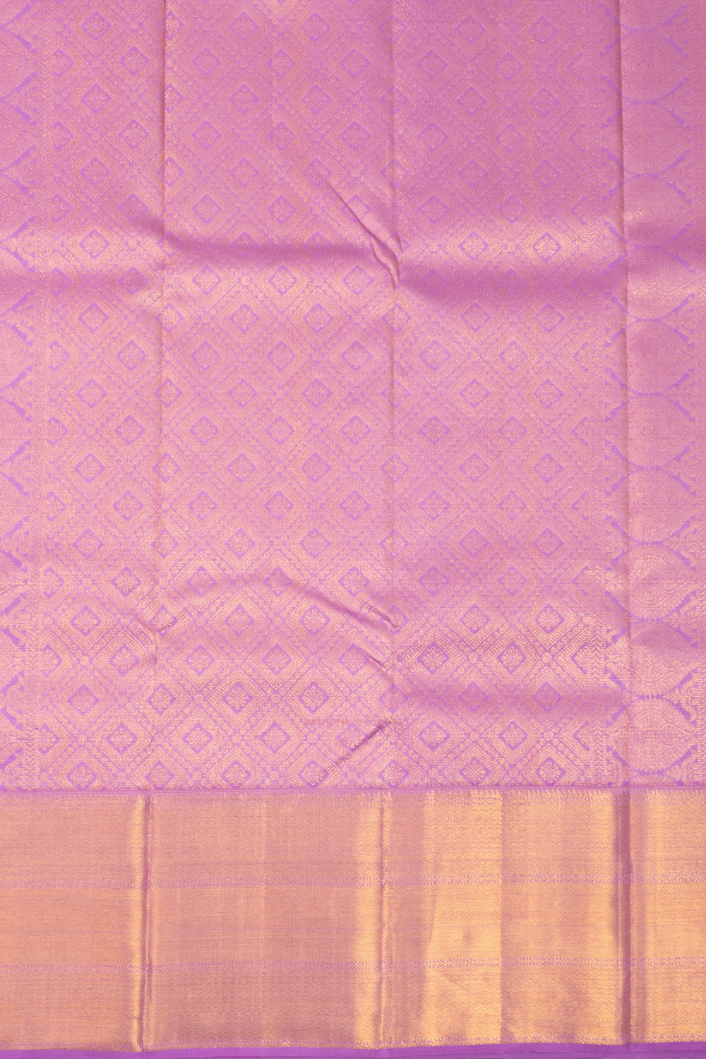 Lavender Handloom Kanjivaram Pure Silk Saree 10073818