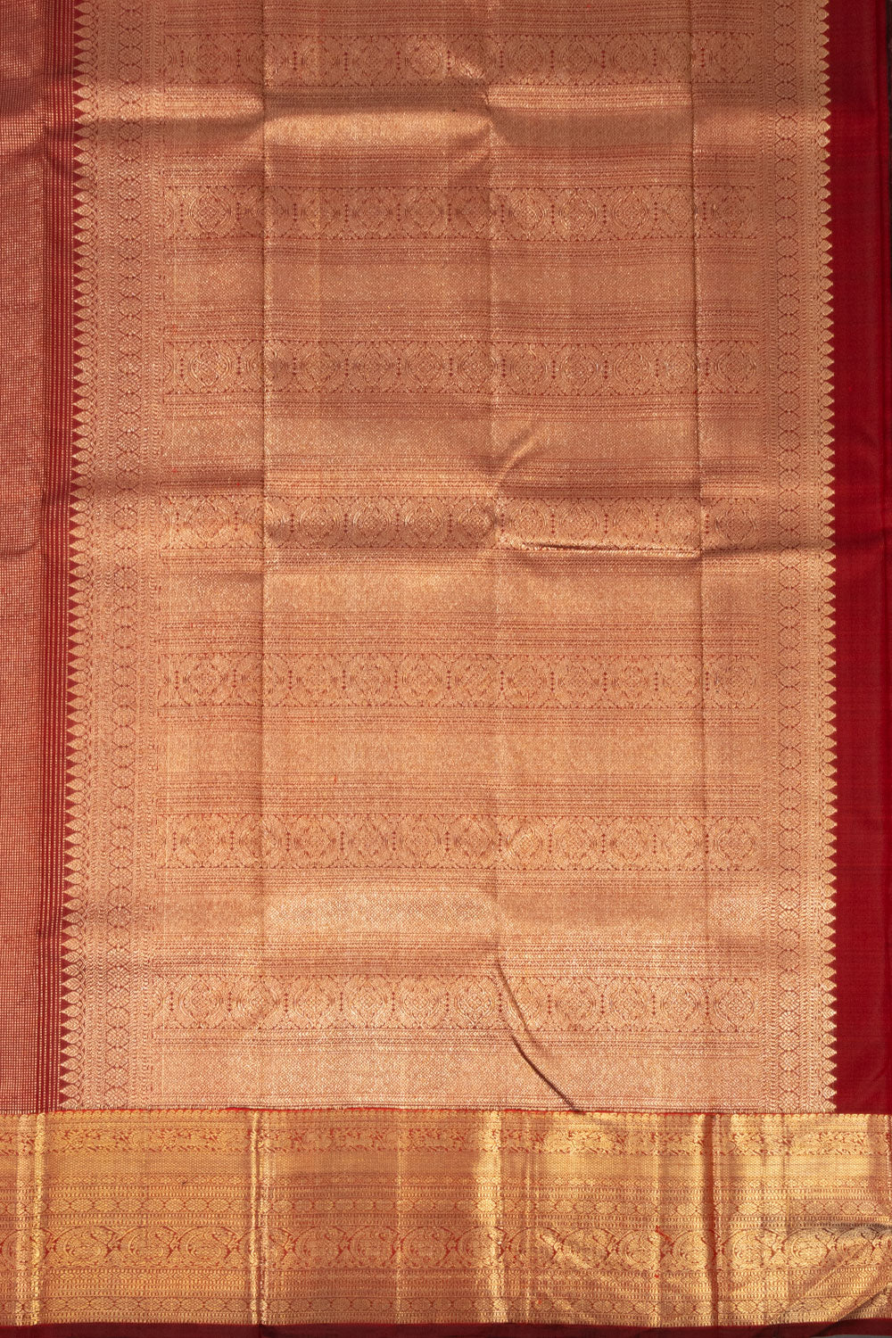 Maroon Handloom Kanjivaram Pure Silk Saree 10073821