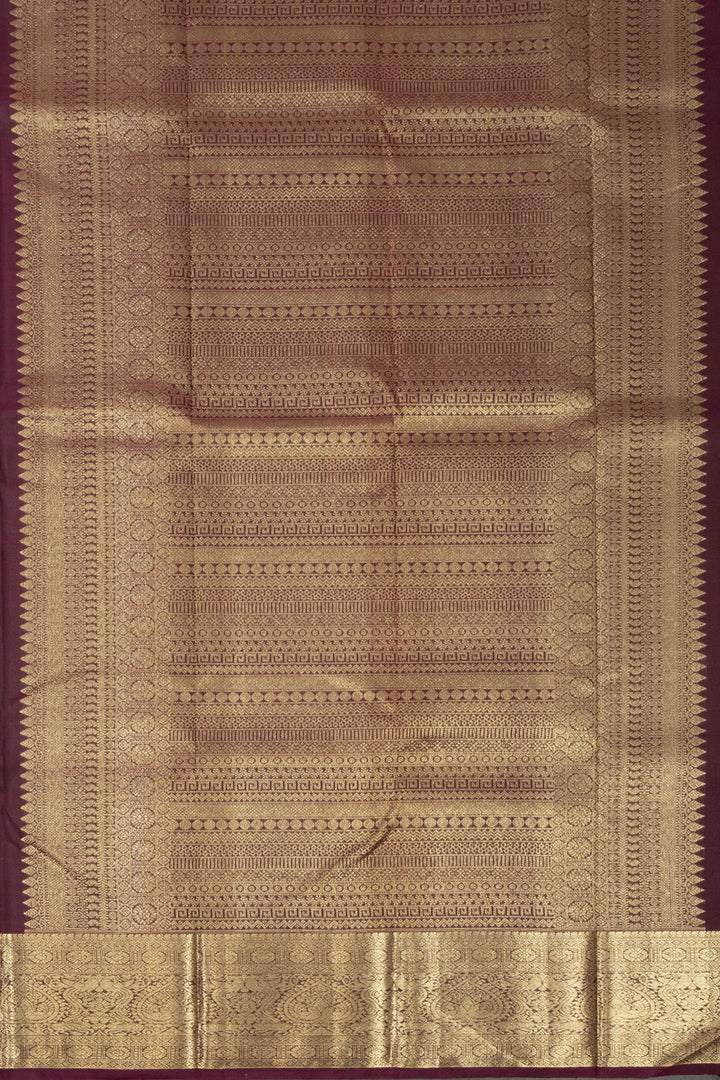 Brown Handloom Kanjivaram Pure Silk Saree 10073806