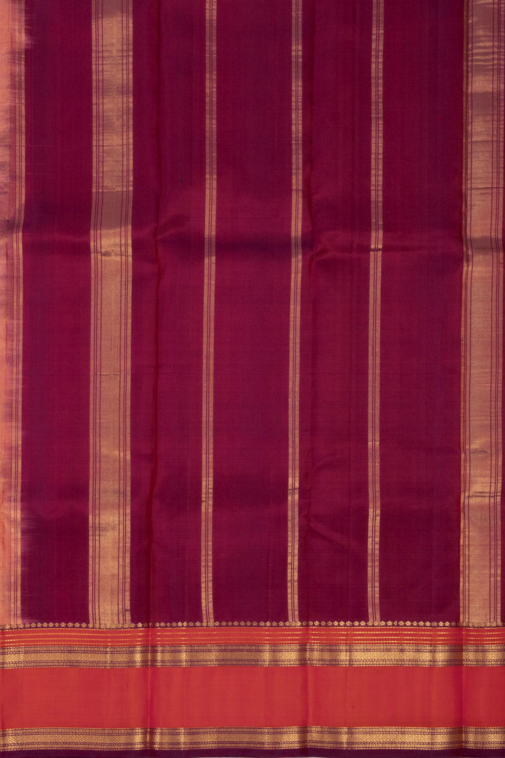 Orange Light Weight Kanjivaram Pure Silk Saree 10073808