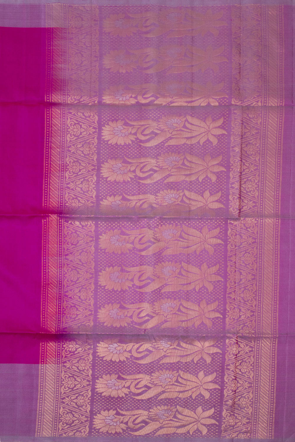 Magenta Handloom Kanjivaram Soft Silk Saree 10073919