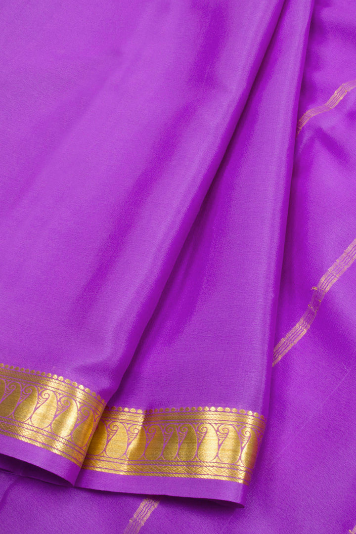 Purple Mysore Crepe Silk Saree 10062315