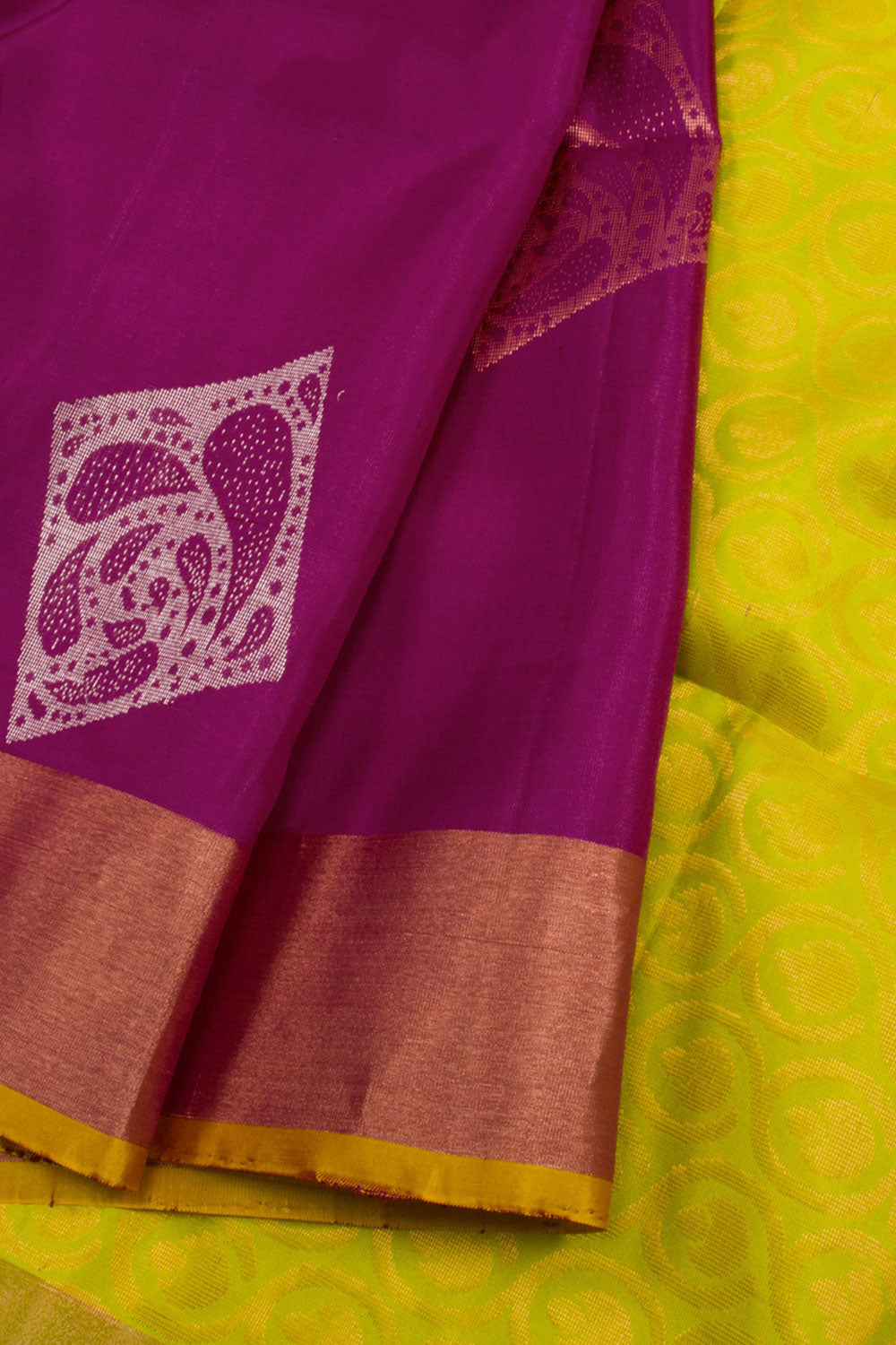 Tyrian Purple Handloom Kanjivaram Soft Silk Saree 10062450