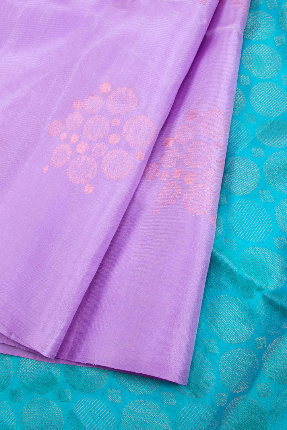 Periwinkle Violet Handloom Kanjivaram Soft Silk Saree 10062454