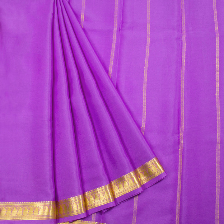 Purple Mysore Crepe Silk Saree 10062315