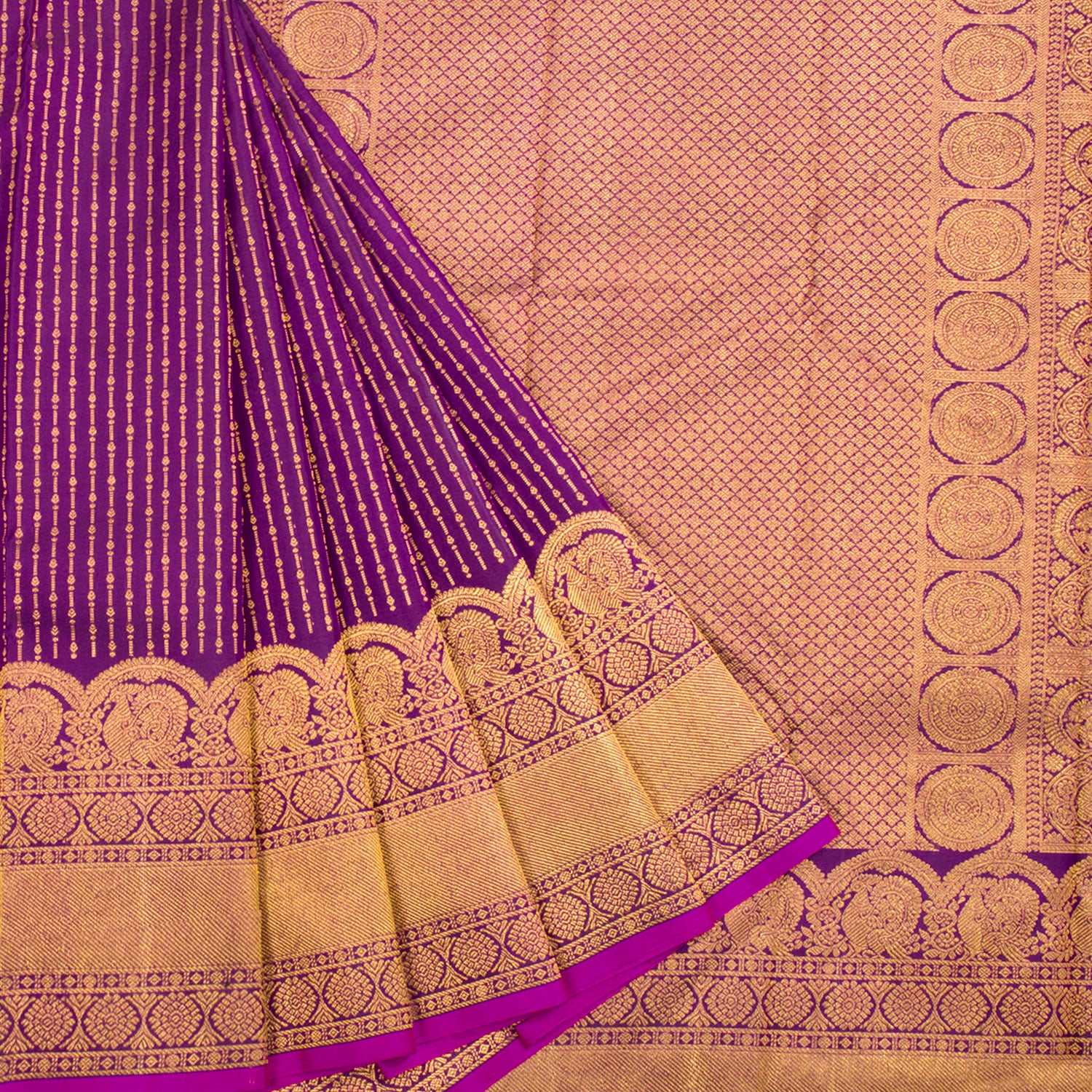 Jamun Purple Organza Handloom Parsi Saree – MySilkLove