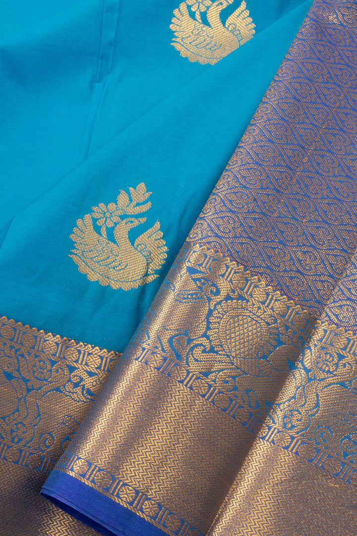 Blue Light Weight Kanjivaram Silk Saree 10073892