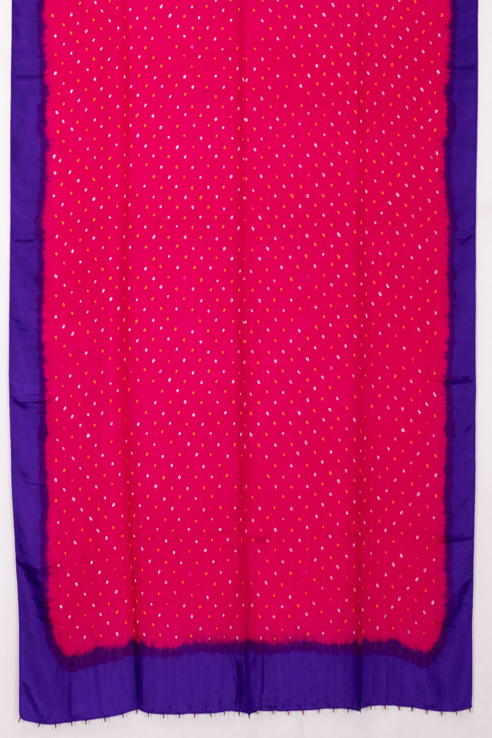 Pink Bandhani Mulberry Silk Dupatta 10072135