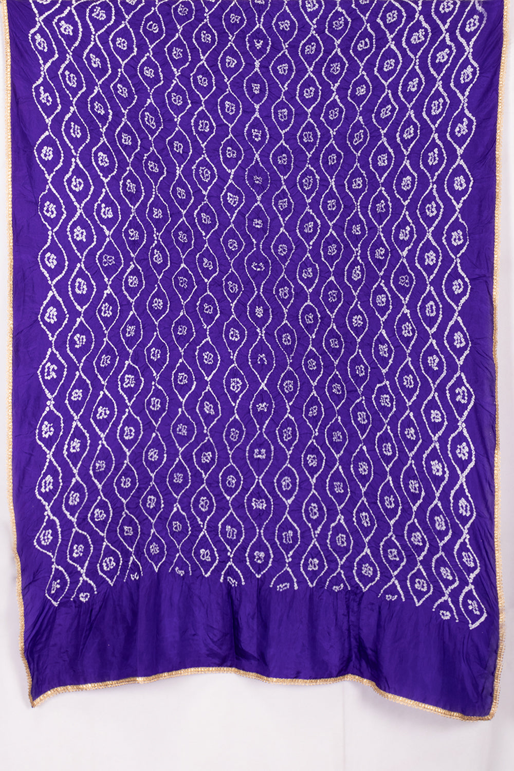 Violet Bandhani Mulberry Silk Dupatta 10072128