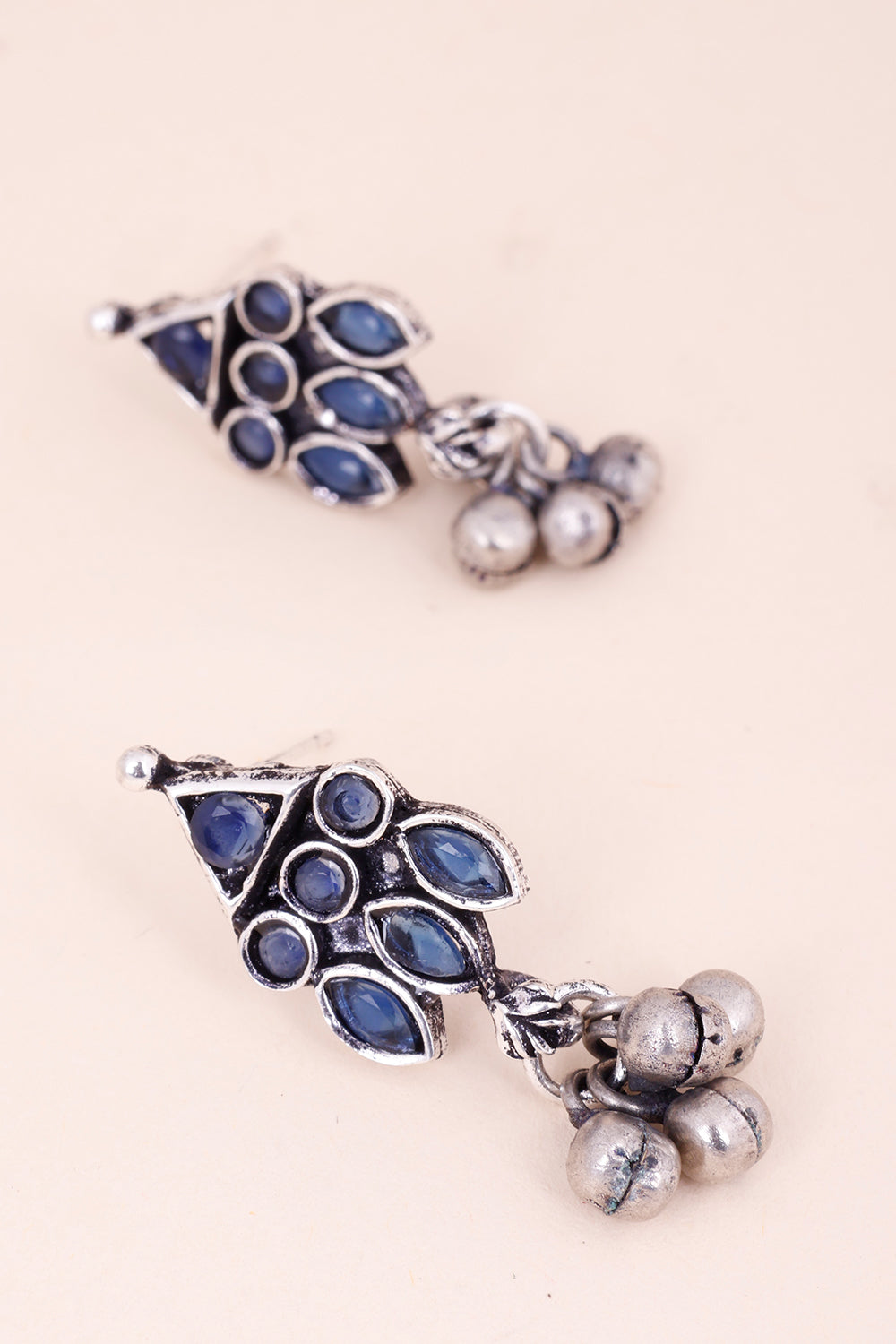 Oxidised Earring With Ghungroo