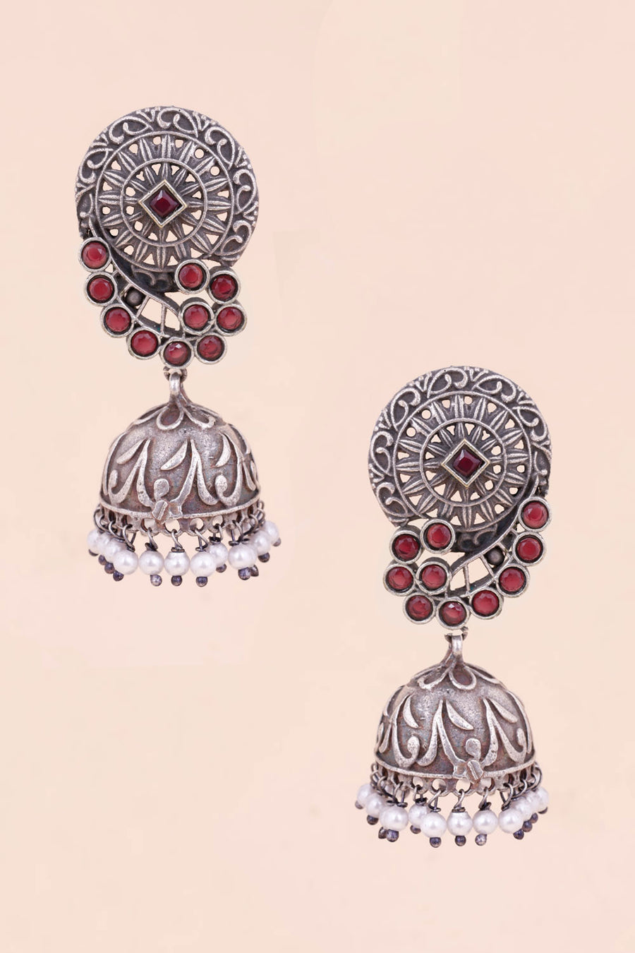 Oxidised Ethnic Jhumka Earring