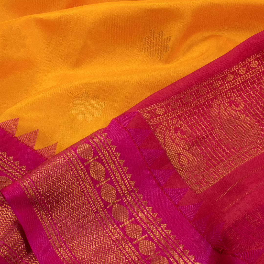 Handloom Gadwal Kuttu Silk Saree 10053926