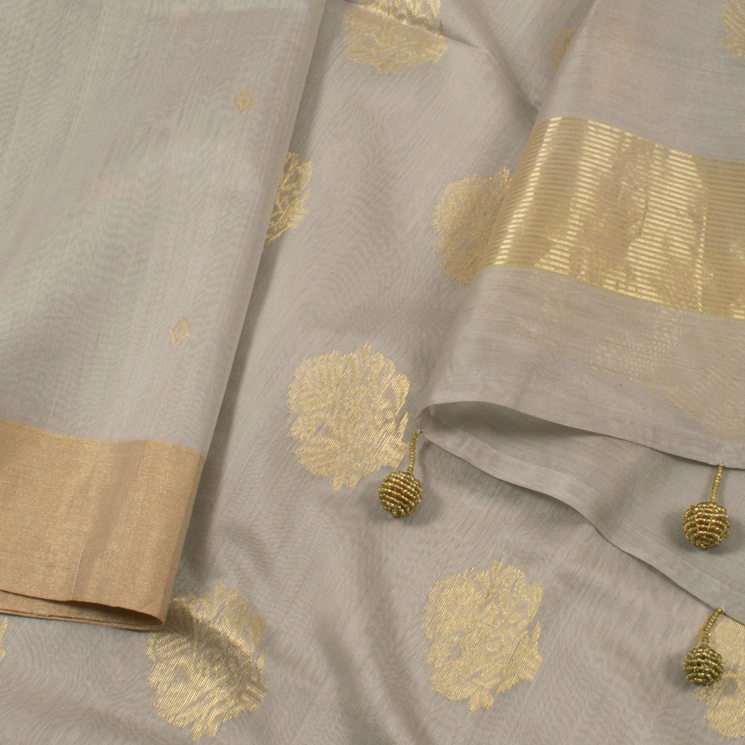 Handloom Chanderi Silk Cotton Saree 10054384