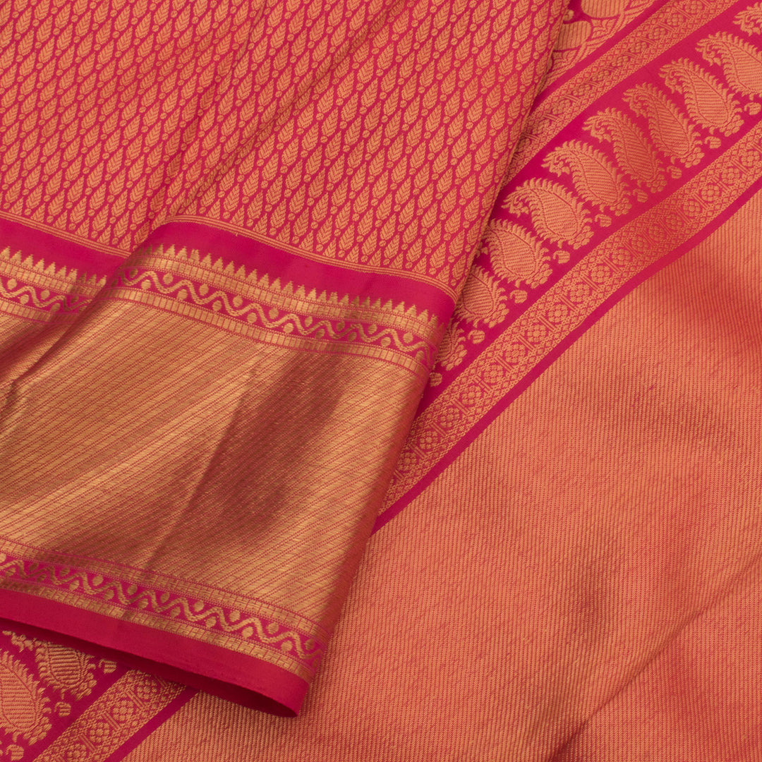 Handloom Pure Zari Jacquard Kanjivaram Silk Saree 10056063