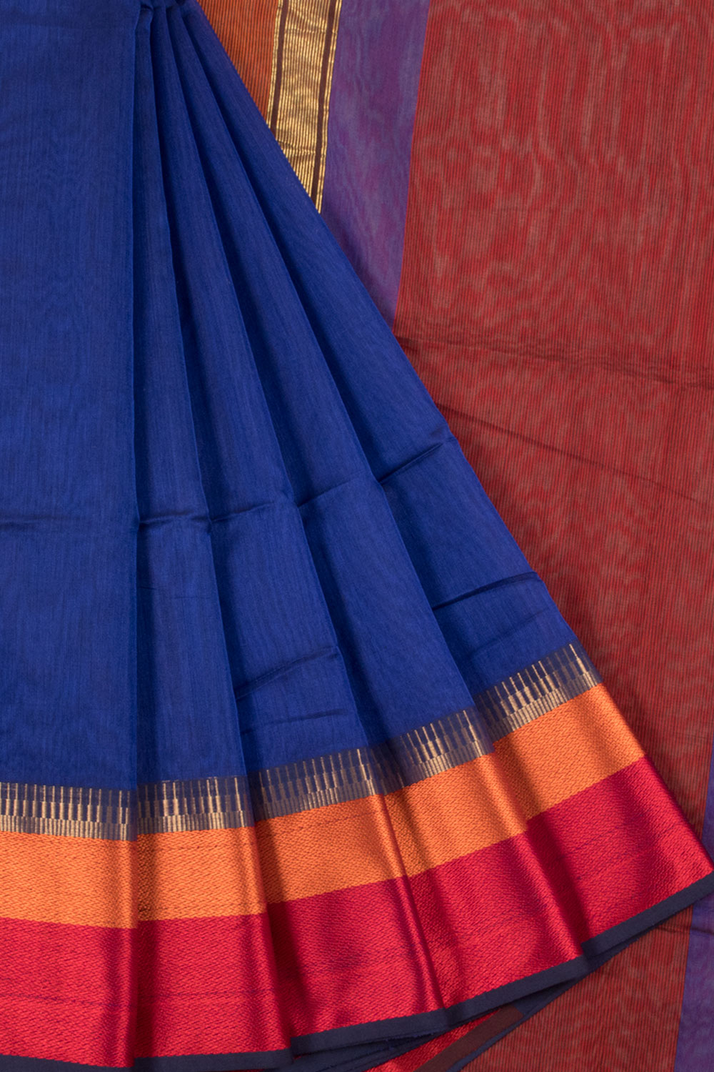 Handloom Maheswari Silk Cotton Saree | Avishya.com