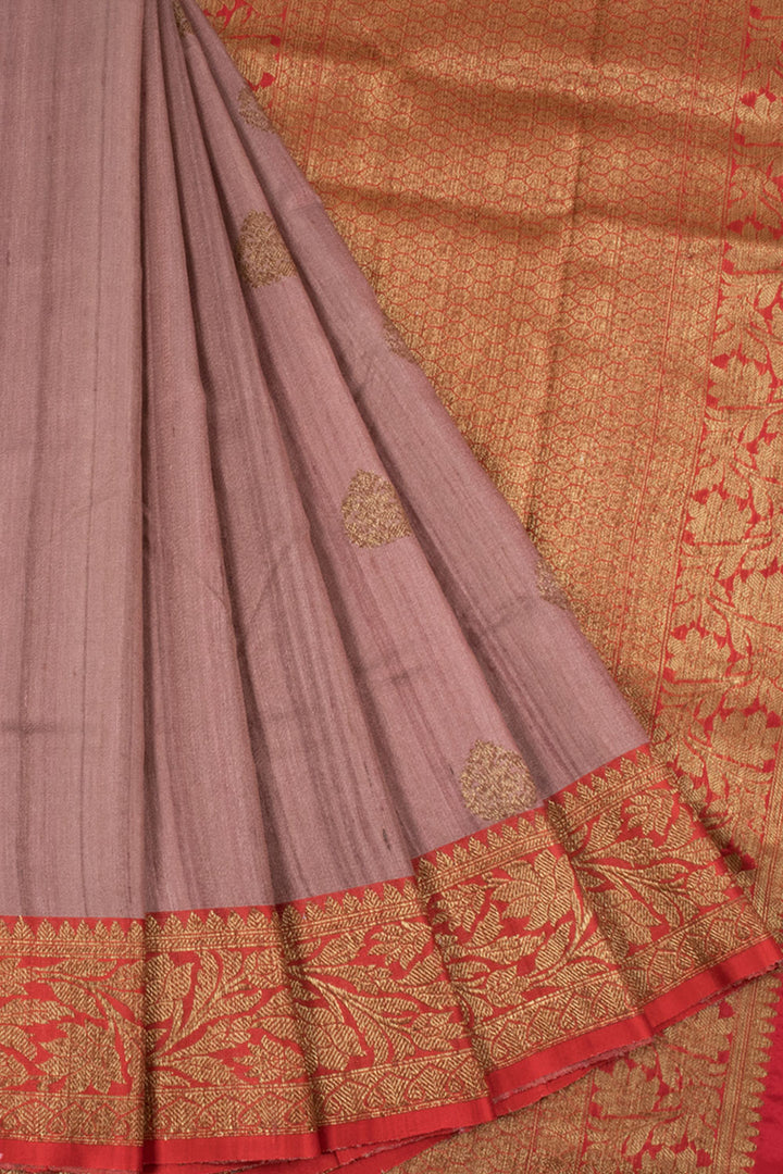 Handloom Banarasi Kadhwa Tussar Silk Saree 10061139