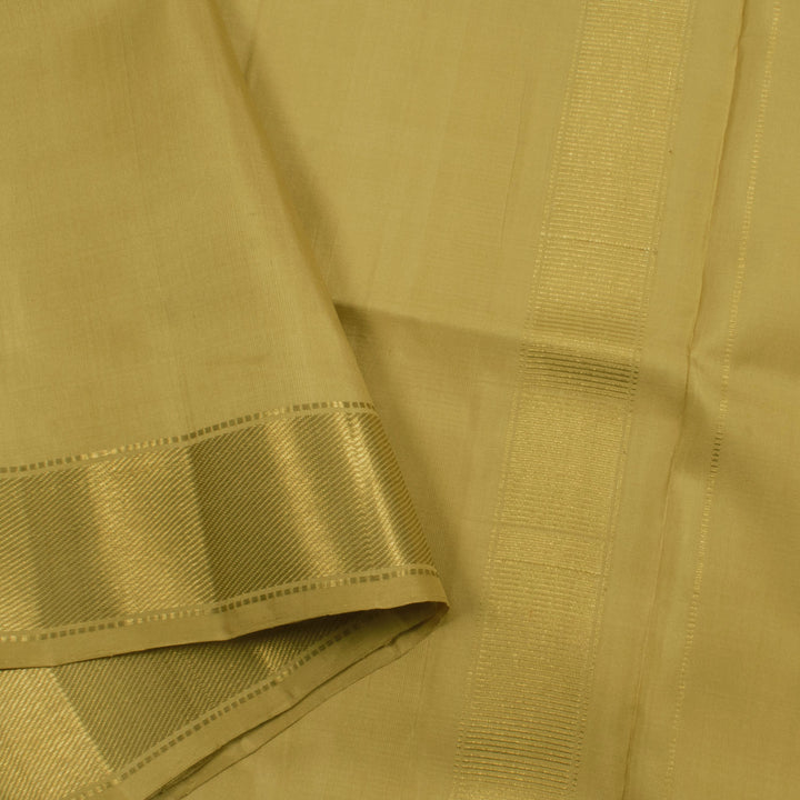 Handloom Pure Zari Kanjivaram Silk Dhoti with Angavastram and Zari Border