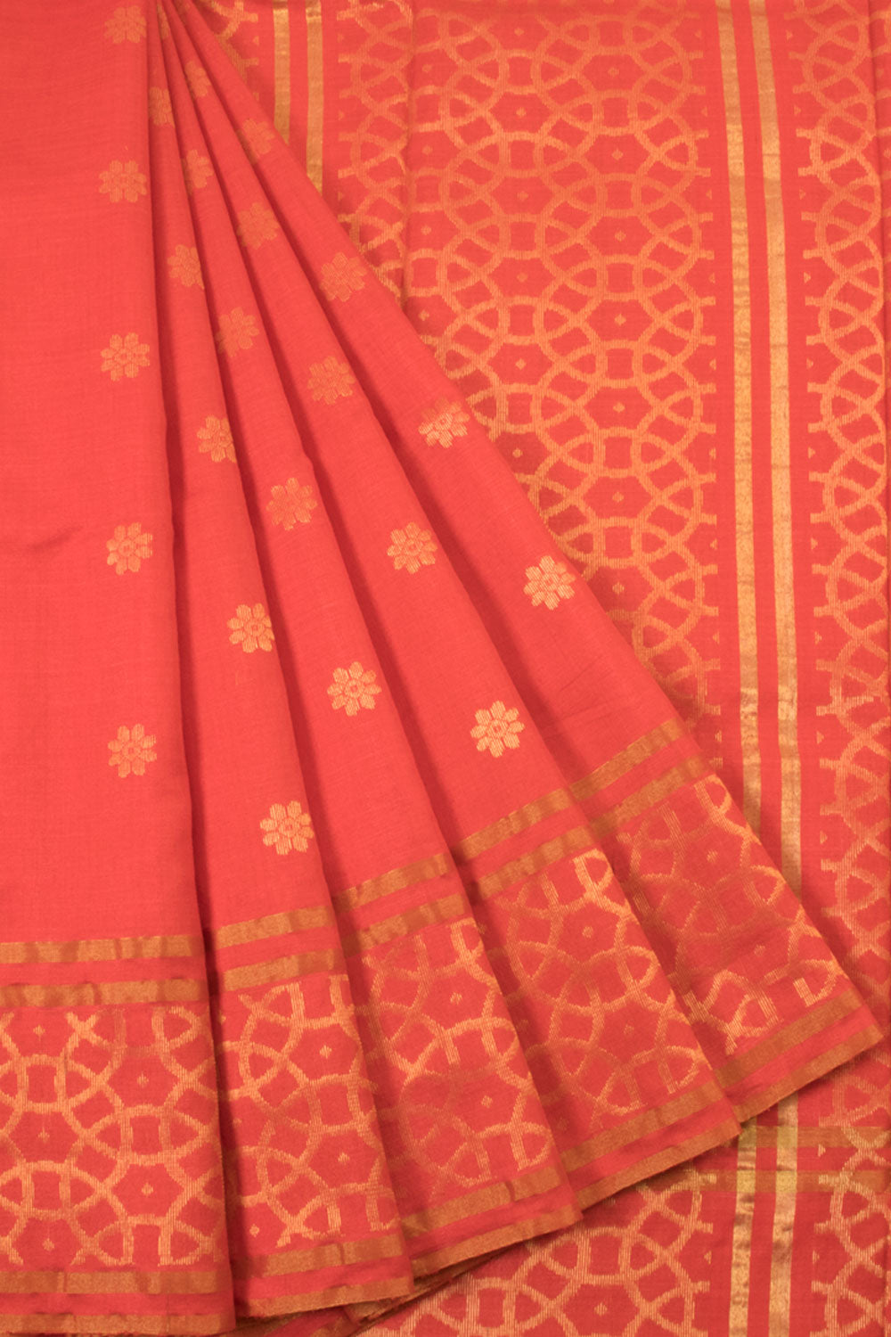 Orange Chhattisgarh Tussar Silk Saree 10059714 – Avishya.com