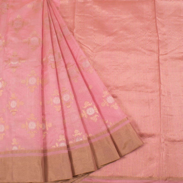 Handloom Chanderi Silk Saree 10055341