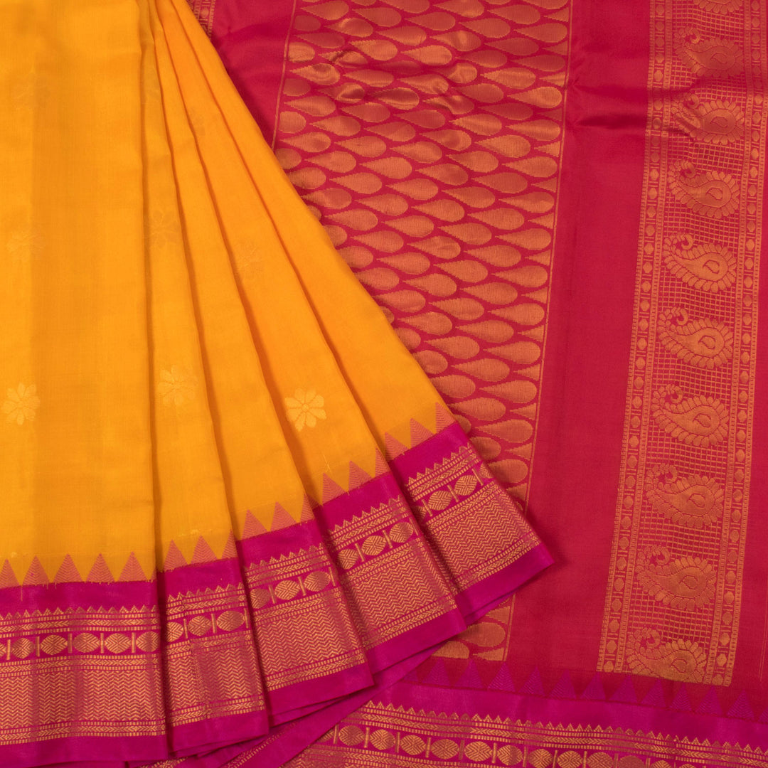 Handloom Gadwal Kuttu Silk Saree 10053926