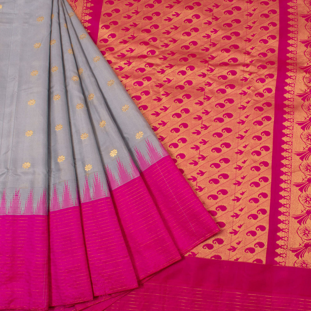 Handloom Gadwal Kuttu Silk Saree 10053934