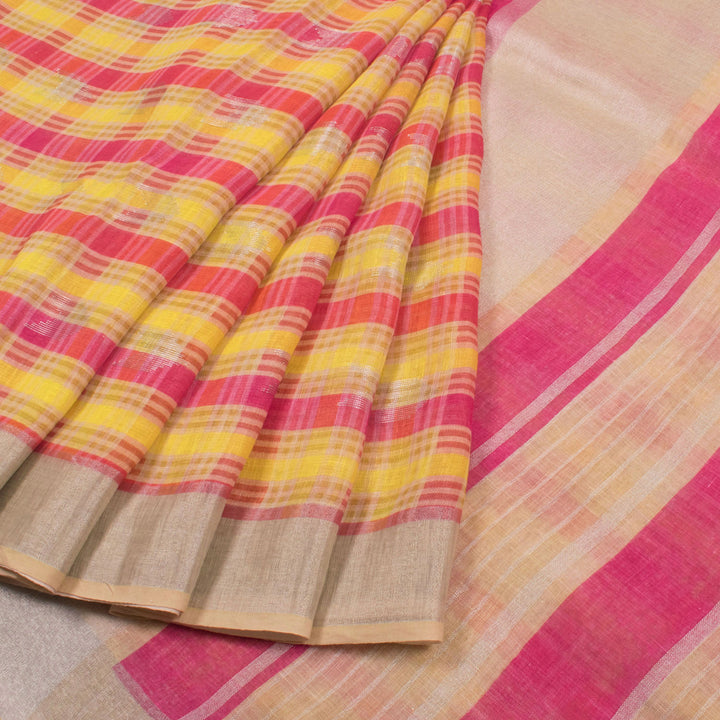 Handloom Linen Saree 10053972