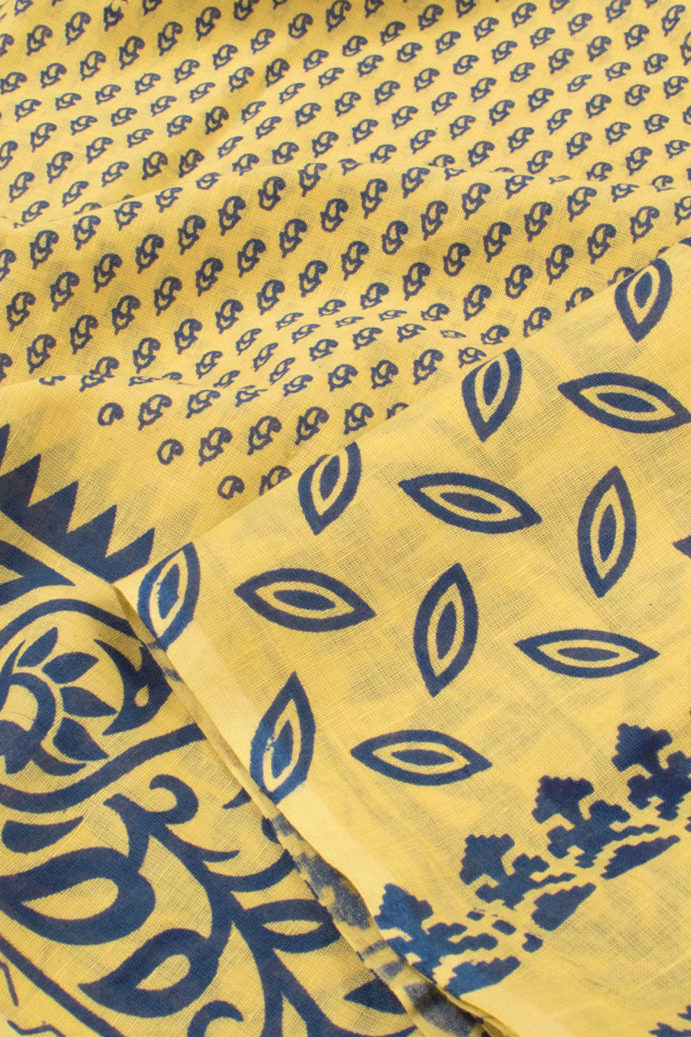 Hand Block Printed Cotton Saree 10057759