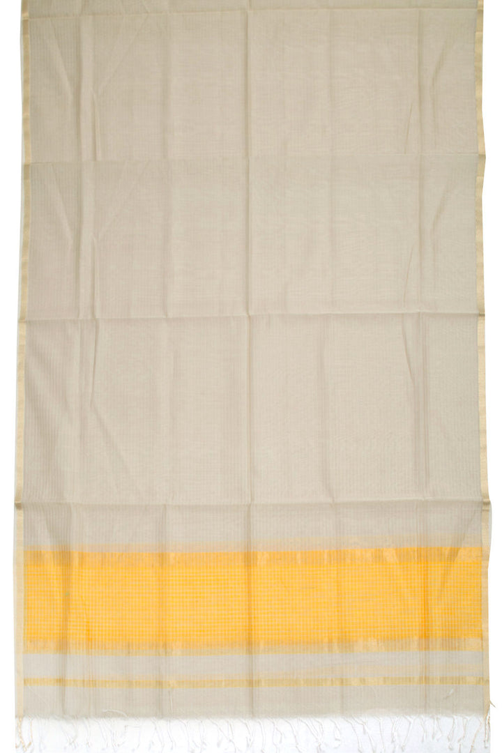 Yellow Maheshwari Silk Cotton 2 pc Salwar Suit Material 10062191